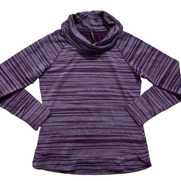 Kuhl Tops - Kuhl Piper Cowl Neck Pullover Women’s Small Striped Purple Long Sleeve Top